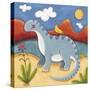 Baby Dippy The Diplodocus-Sophie Harding-Stretched Canvas