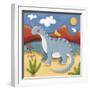 Baby Dippy The Diplodocus-Sophie Harding-Framed Premium Giclee Print