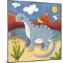 Baby Dippy The Diplodocus-Sophie Harding-Mounted Premium Giclee Print