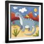 Baby Dippy The Diplodocus-Sophie Harding-Framed Art Print