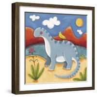 Baby Dippy The Diplodocus-Sophie Harding-Framed Art Print