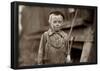 Baby Doffer 1910 Archival Photo Poster Print-null-Framed Poster