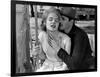 Baby Doll by Elia Kazan with Carroll Baker and Eli Wallach, 1956 (b/w photo)-null-Framed Photo