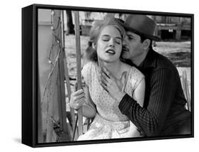 Baby Doll by Elia Kazan with Carroll Baker and Eli Wallach, 1956 (b/w photo)-null-Framed Stretched Canvas