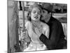 Baby Doll by Elia Kazan with Carroll Baker and Eli Wallach, 1956 (b/w photo)-null-Mounted Photo