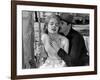 Baby Doll by Elia Kazan with Carroll Baker and Eli Wallach, 1956 (b/w photo)-null-Framed Photo