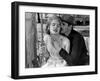 Baby Doll by Elia Kazan with Carroll Baker and Eli Wallach, 1956 (b/w photo)-null-Framed Photo