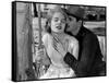 Baby Doll by Elia Kazan with Carroll Baker and Eli Wallach, 1956 (b/w photo)-null-Framed Stretched Canvas