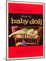 Baby Doll, Carroll Baker on US poster art, 1956-null-Mounted Art Print