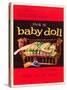 Baby Doll, Carroll Baker on US poster art, 1956-null-Stretched Canvas