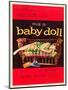 Baby Doll, Carroll Baker on US poster art, 1956-null-Mounted Art Print