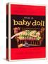 Baby Doll, Carroll Baker on US poster art, 1956-null-Stretched Canvas