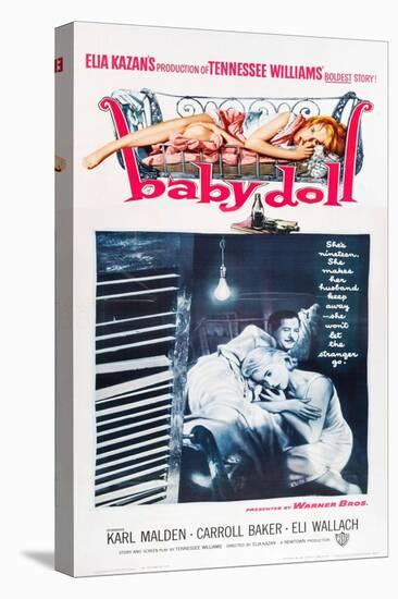 Baby Doll, Eli Wallach, Carroll Baker, 1956-null-Stretched Canvas