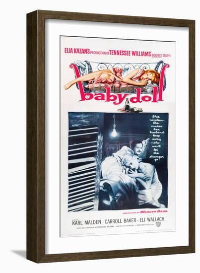 Baby Doll, Eli Wallach, Carroll Baker, 1956-null-Framed Art Print