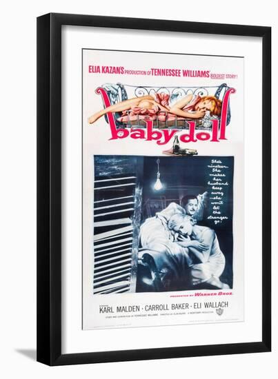 Baby Doll, Eli Wallach, Carroll Baker, 1956-null-Framed Art Print