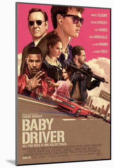 Baby Driver-null-Mounted Poster