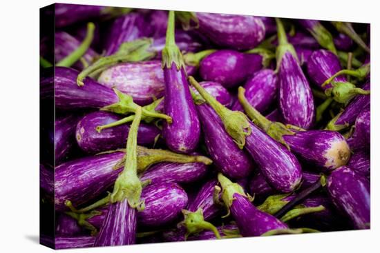 Baby Eggplants Fresh Produce Photo Poster Print-null-Stretched Canvas