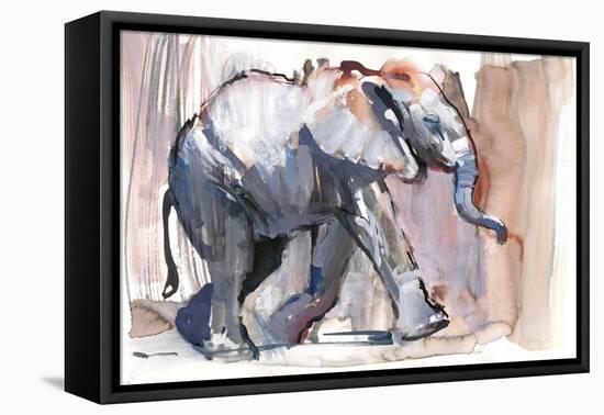 Baby Elephant, 2012-Mark Adlington-Framed Stretched Canvas