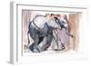 Baby Elephant, 2012-Mark Adlington-Framed Giclee Print