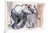 Baby Elephant, 2012-Mark Adlington-Framed Giclee Print