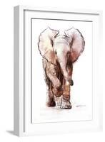 Baby Elephant Loisaba 2-Mark Adlington-Framed Giclee Print