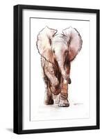 Baby Elephant Loisaba 2-Mark Adlington-Framed Premium Giclee Print