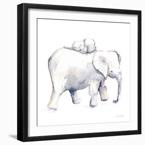 Baby Elephant Love III-Aimee Del Valle-Framed Art Print