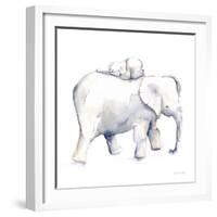 Baby Elephant Love III-Aimee Del Valle-Framed Art Print