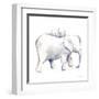 Baby Elephant Love III-Aimee Del Valle-Framed Art Print