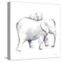 Baby Elephant Love III-Aimee Del Valle-Stretched Canvas