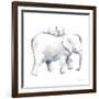 Baby Elephant Love III-Aimee Del Valle-Framed Art Print