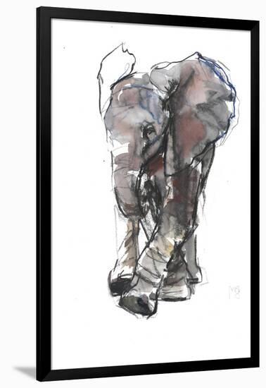 Baby Elephant Study-Mark Adlington-Framed Giclee Print