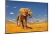 Baby elephant, Tsavo West National Park, Africa-John Wilson-Mounted Photographic Print