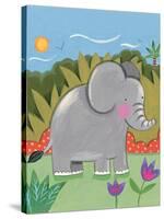 Baby Elephant-Sophie Harding-Stretched Canvas