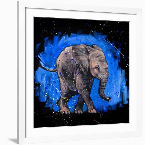 Baby Elephant-null-Framed Art Print