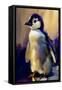 Baby Emperor Penguin-Vivienne Dupont-Framed Stretched Canvas