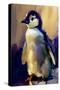 Baby Emperor Penguin-Vivienne Dupont-Stretched Canvas
