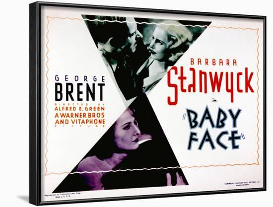 Baby Face, Douglass Dumbrille, Barbara Stanwyck, 1933-null-Framed Photo