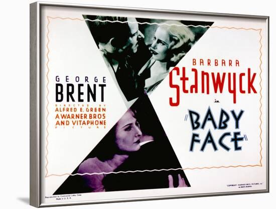 Baby Face, Douglass Dumbrille, Barbara Stanwyck, 1933-null-Framed Photo