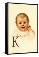 Baby Face K-Ida Waugh-Framed Stretched Canvas