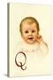 Baby Face Q-Ida Waugh-Stretched Canvas