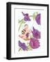 Baby Fairies Swinging in Purple Poppies-null-Framed Art Print