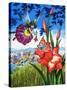 Baby Fairy in a Flower-Jesus Blasco-Stretched Canvas