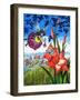 Baby Fairy in a Flower-Jesus Blasco-Framed Giclee Print