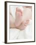 Baby Feet on a White Towel-null-Framed Photographic Print