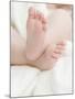 Baby Feet on a White Towel-null-Mounted Photographic Print