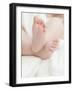 Baby Feet on a White Towel-null-Framed Photographic Print