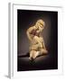 Baby Figure (Ceramic, Cinnabar and Red Ochre)-Olmec-Framed Giclee Print