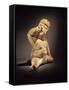 Baby Figure (Ceramic, Cinnabar and Red Ochre)-Olmec-Framed Stretched Canvas