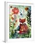 Baby Fox in the Garden-Wyanne-Framed Giclee Print